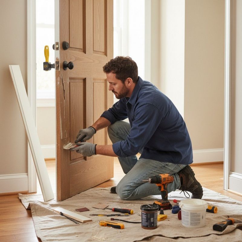 Interior Door Repair detail